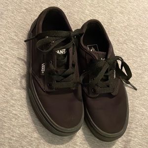 Vans Boys Black Size 1 Lace Up Shoes